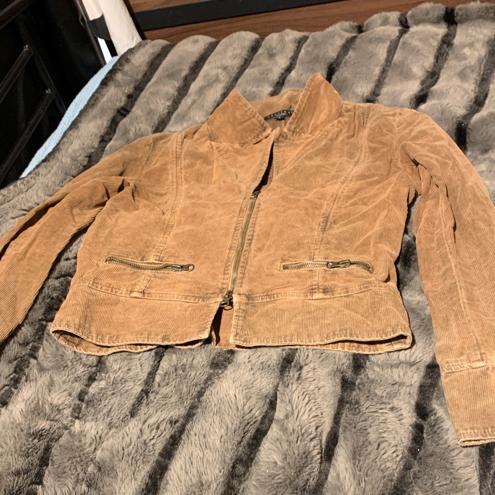 #411 Sanctuary Women's Brown Corduroy cropped Jacket